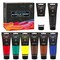 8 Primary Colors Craft Acrylic Paint Set,((120ml,4 oz) Rich Pigments Non-Toxic Washable, Professional Paint for Pouring on Canvas, Rocks, Ceramic, Fabric, Leather, Ideal for Artist, Adults